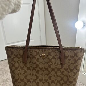 Coach canvas tote